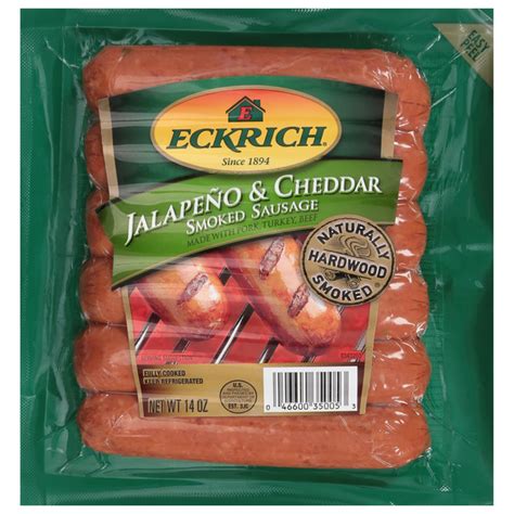 Save On Eckrich Smoked Sausage Jalapeno And Cheddar 6 Ct Order Online