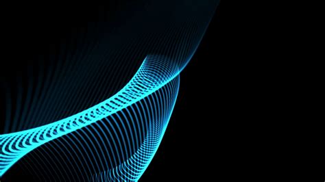 Seamless loop: Blue elegant dynamic abstract lines in motion. Computer ...
