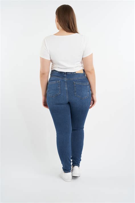 skinny leg high waist jeans cherry bij ms mode®