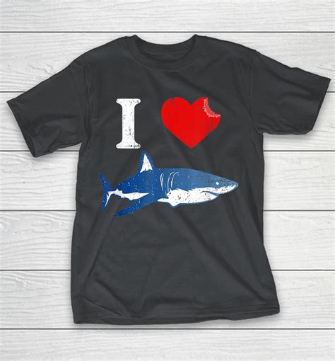 Shark T Shirt I Love Shark Shirt Shark Lover T Shark Shirts Woopytee