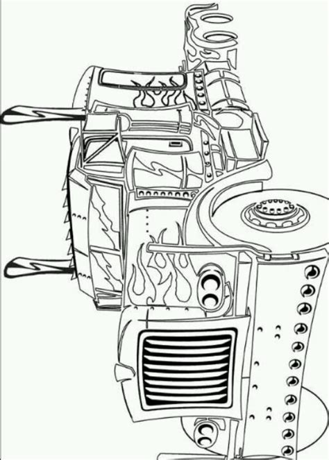 Optimus prime coloring page | Alfonso's 5th | Pinterest