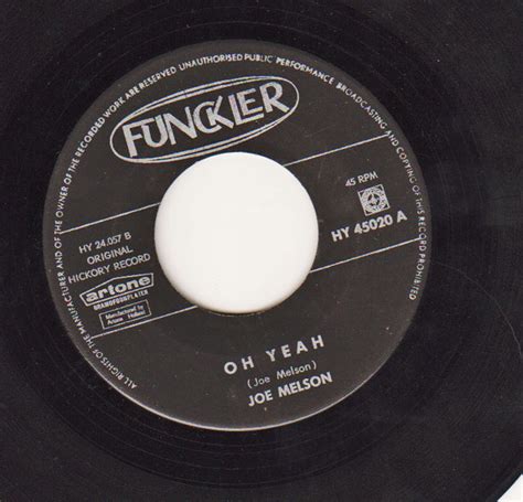 Joe Melson Oh Yeah Barbara 1961 Vinyl Discogs