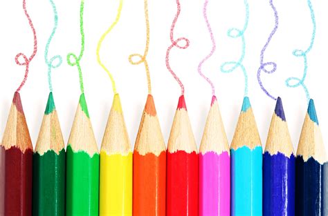 Colors 10 Ten Pens Coloring Kids Children Pupil Drawing