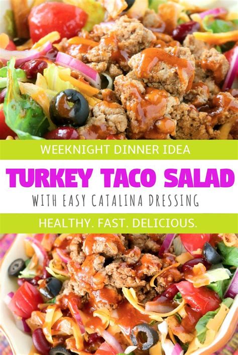 Maybe you would like to learn more about one of these? Healthy Taco Salad with Ground Turkey and Catalina ...