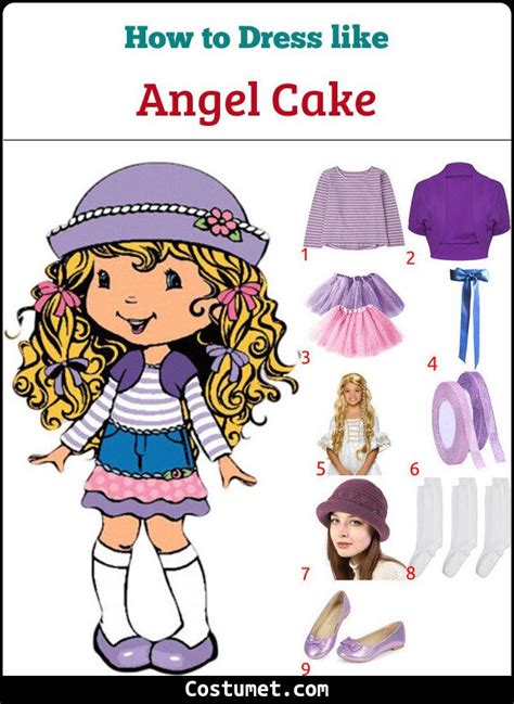 Angel Cakes Strawberry Shortcake Costume For Cosplay And Halloween