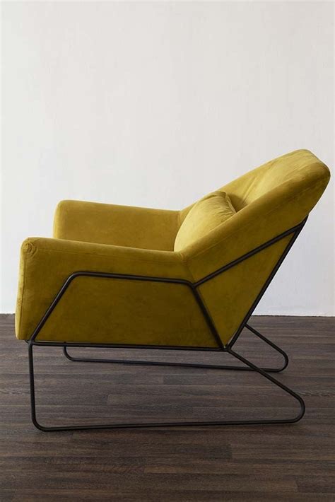 Free delivery over £40 to most of the uk great selection excellent customer service find everything for a beautiful home. Ochre Gold Velvet Minimalist Scandi Armchair | Rockett St ...
