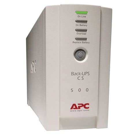 Apc 500va Ups Battery Backup Bk500 The Home Depot