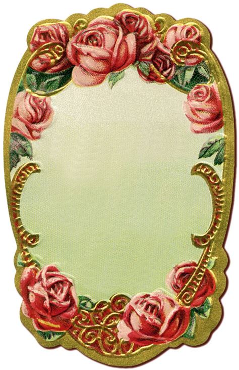 Rose Labels Vintage Roses Rose Skin Cream Clip Art Vintage