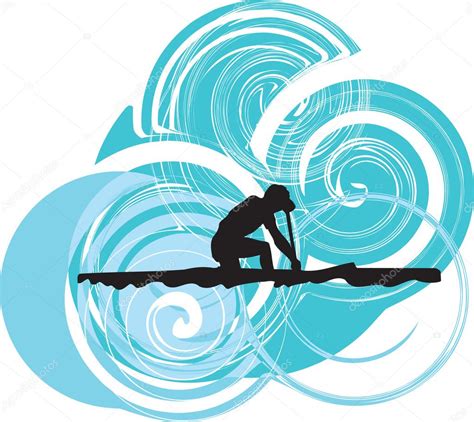 Rowing Vector Illustration Stock Vector Image By ©aroas 8945250