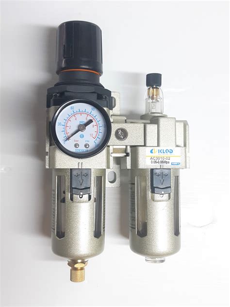 Adjustable Compressed Air Regulator Filter And Lubricator With Gauge 14