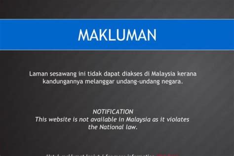 A research study by the open observatory of network interference (ooni) and sinar project. Access blocked sites Malaysia