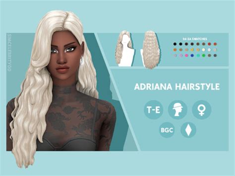 Adriana Hairstyle By Simcelebrity00 At Tsr Sims 4 Updates