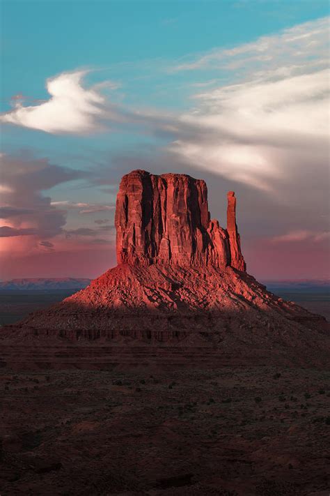 Sunset At Monument Valley Photograph By Larry Marshall Pixels