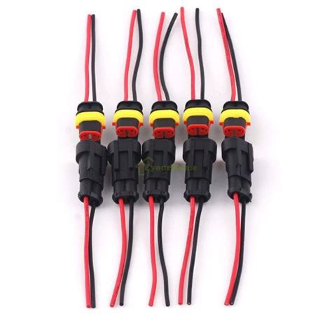 Buy New 5 Lots 2 Pin 2 Way Car Waterproof Electrical Connector Plug