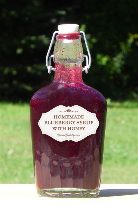 This Simple Blueberry Syrup With Honey Recipe Can Be Made With Fresh Or