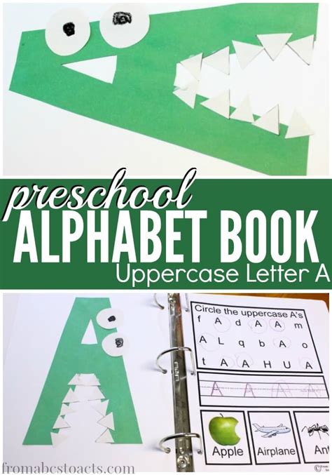 Preschool Alphabet Book Uppercase A From Abcs To Acts