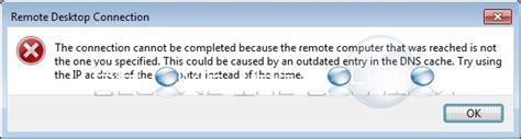 Fix The Connection Cannot Be Completed Remote Desktop Windows Error