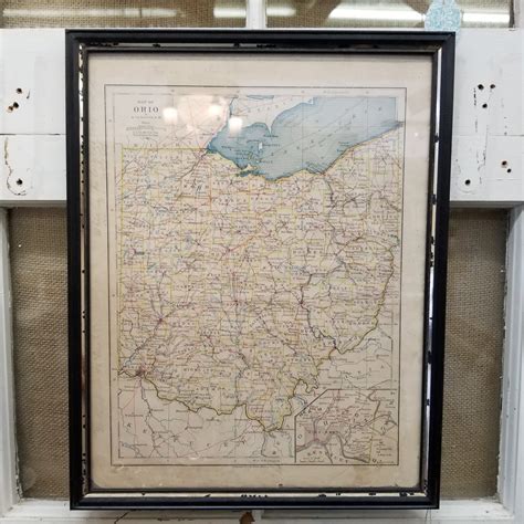 Ohio Geography Map 1883