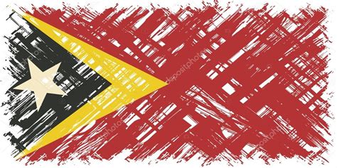 timor leste bandera grunge ilustración vectorial — vector de stock © khvost 91851688