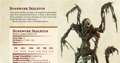 Bonework Skeleton Dungeons And Dragons Game Dungeons And Dragons