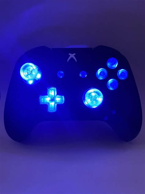 Xbox One Controller Custom Leather Led Light Up Colour Etsy