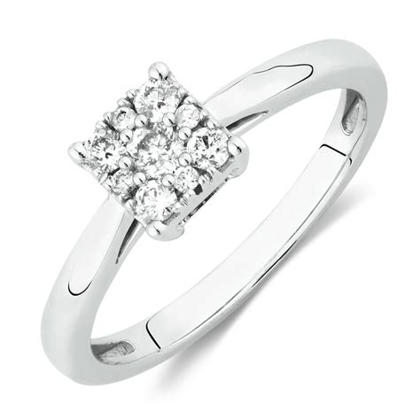 Promise Ring With 14 Carat Tw Of Diamonds In 10kt White Gold