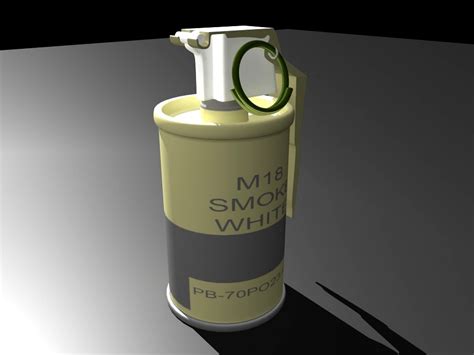 M18 Smoke Grenade 3d Model