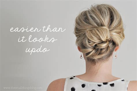 An elegant, versatile option that's literally fit for a duchess. easier than it looks updo tutorial - The Small Things Blog