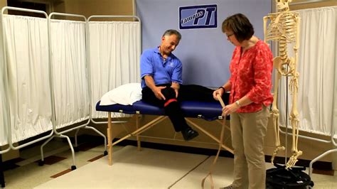 How To Use A Leg Lifter After Knee Replacement Or Hip Replacement Youtube