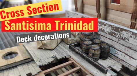 Santisima Trinidad Cross Section Part Deck Decorations