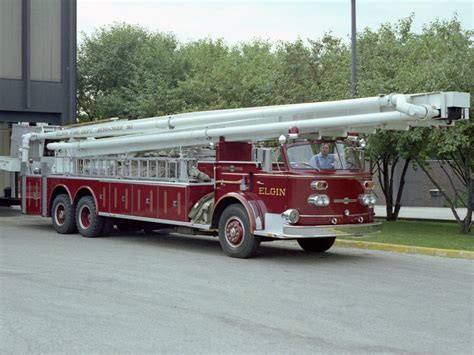 Industrial History Hook And Ladder And Snorkel Fire Trucks