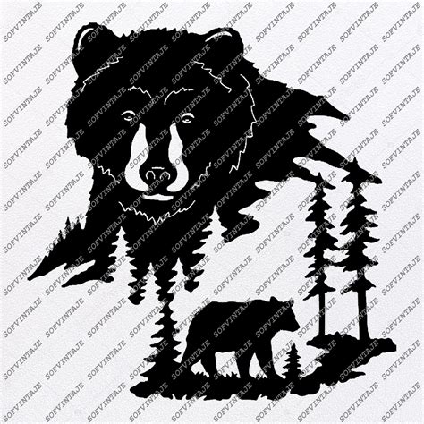 Bear Svg File Bear Svg Original Design Bear Clipart Etsy