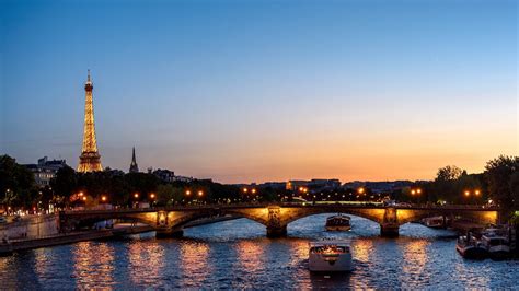 무료 이미지 건축물 하늘 일몰 다리 지평선 밤 아침 새벽 시티 에펠 탑 파리 도시의 도시 풍경