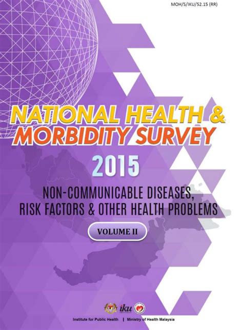 The national health survey act of 1956 provided for a continuing survey and special studies to the sample is designed in such a way that each month's sample is nationally representative. National Health and Morbidity Survey (NHMS) 2019
