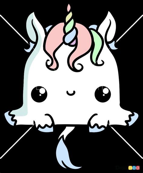 Coloriage en ligne gratuit et dessin à colorier. Comment Dessiner une Licorne Kawaii - Dessin Licorne