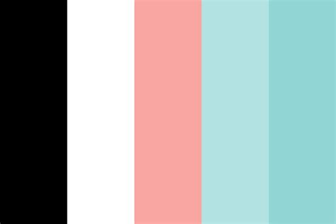 Pale Pink Pale Teal Color Palette In 2020 Teal Color Palette Teal