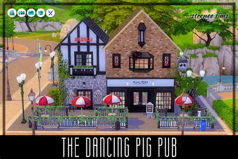 The Dancing Pig Pub From Strenee Sims • Sims 4 Downloads