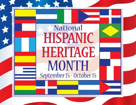 Hispanic Heritage Month Flags Printable Printable Blank World