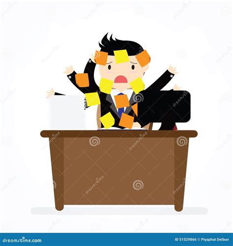 Overworked Concept Stock Illustration Illustration Of Professional
