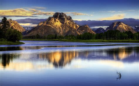 壁纸 山，湖，云，黄昏，自然 2560x1600 Hd 高清壁纸 图片 照片