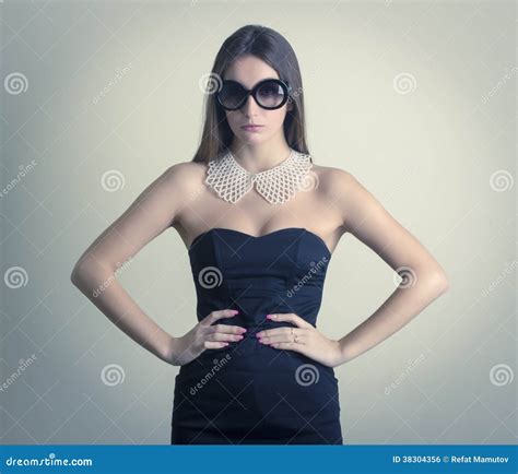 Woman In Sunglasses Stock Photo Image Of Chic Female 38304356