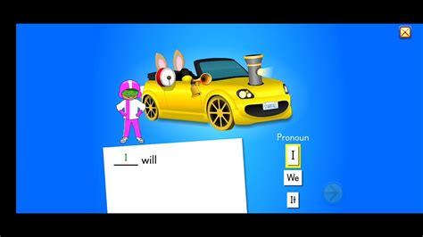Starfall Grade 2 3 English Parts Of Speech Race Car Youtube