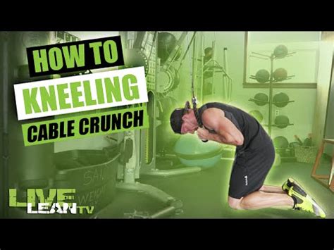 How To Do A Kneeling High Cable Crunch To Oblique Crunch Exercise