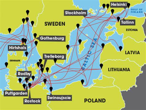 George Eliot Mistrovství Zápas Ferries Baltic Sea Map Perth Tempo Obsazení