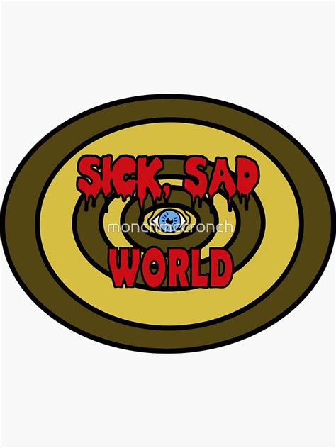 Daria Sick Sad World Sticker For Sale By Monchmccronch Redbubble