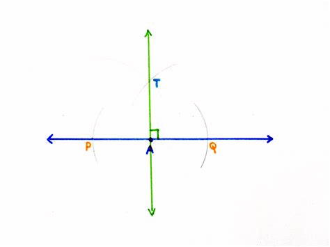 How To Construct A Perpendicular Line To A Given Line Through Point On