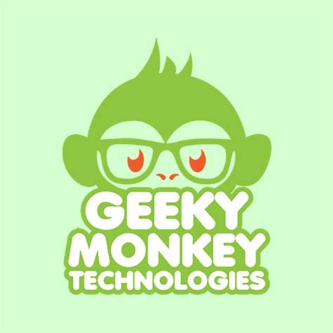 Geeky Monkey Logo Design By Ryan Harris On Dribbble