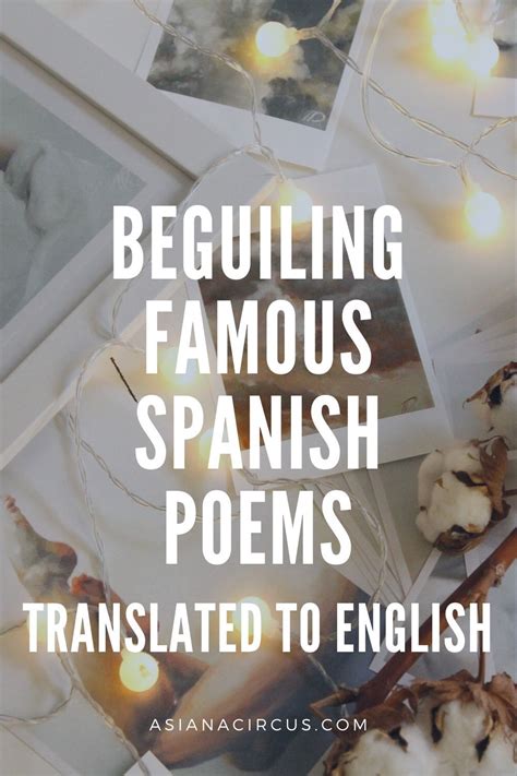 9 Beguiling Famous Spanish Poems Translated To English Poems Best