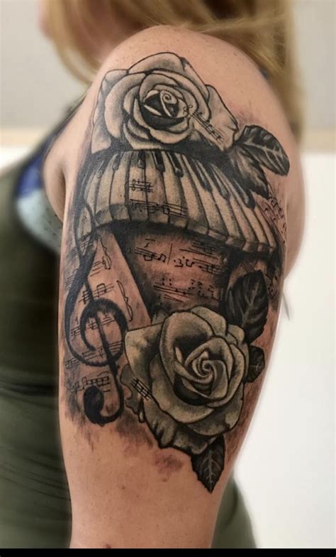 If you are getting your first tattoo, the forearm is a nice place not as expensive as a full sleeve. Female upper arm tattoo | Upper arm tattoos, Cool arm ...