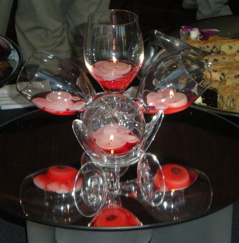 Wine Glass Center Piece Tutorial Yipee Wine Glass Centerpieces Diy Wine Glass Glass